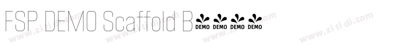 FSP DEMO Scaffold B字体转换